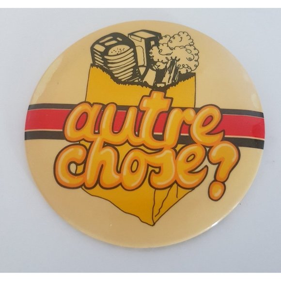 Vintage McDonalds FRENCH Pepsi Pin Back Button Advertisement Quebec Canada RARE - Picture 6 of 14